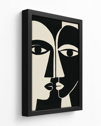 Kindred - Dark Wood Framed Canvas