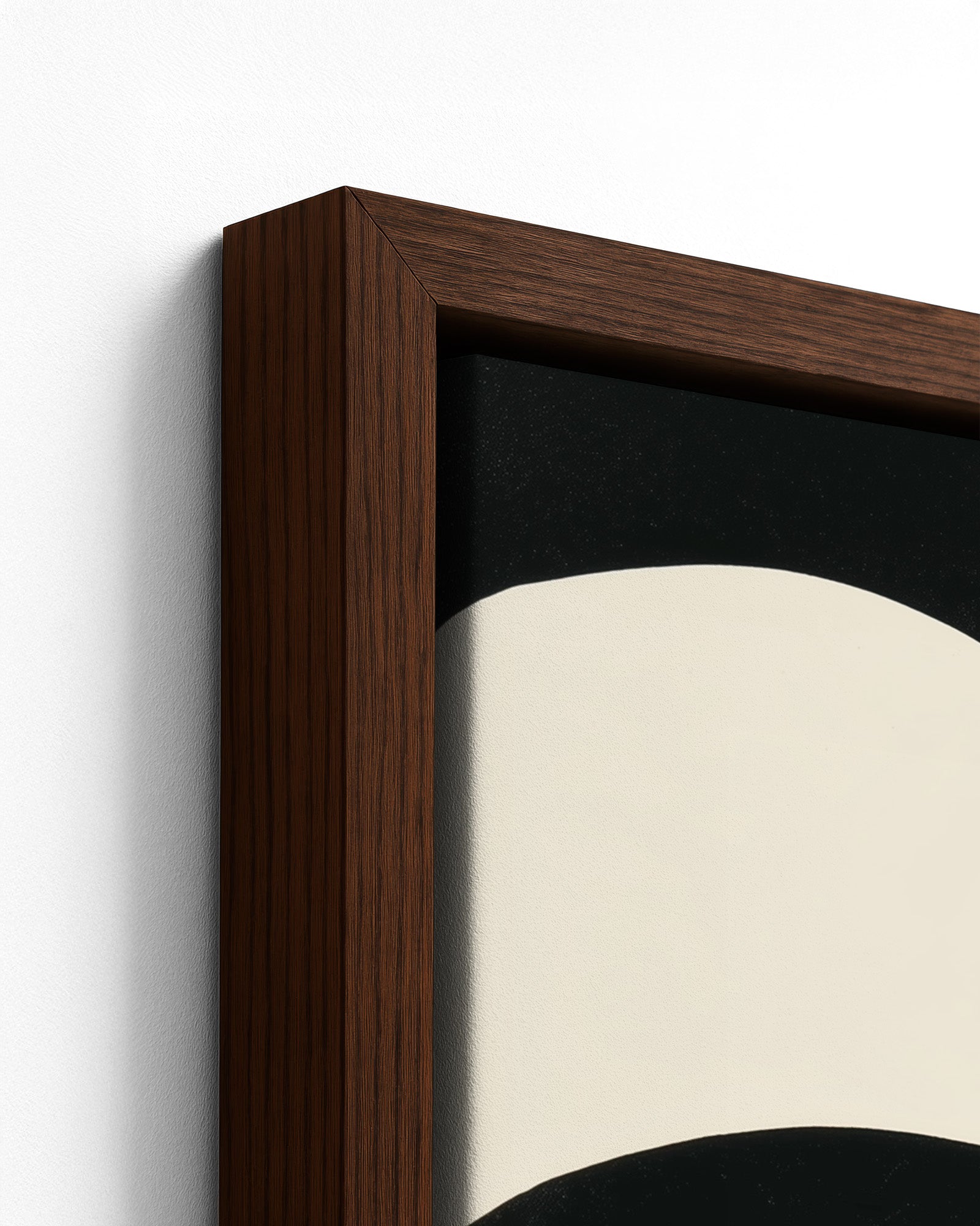 Kindred - Dark Wood Framed Canvas Detail
