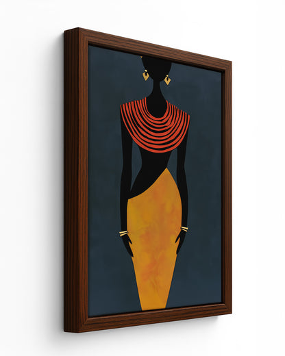 Marigold - Black Framed Canvas
