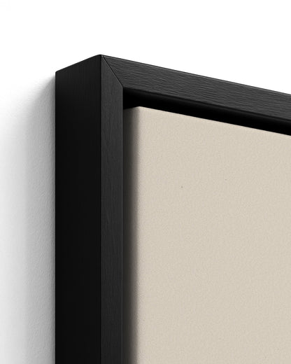 Market Bound - Black Framed Canvas Detail