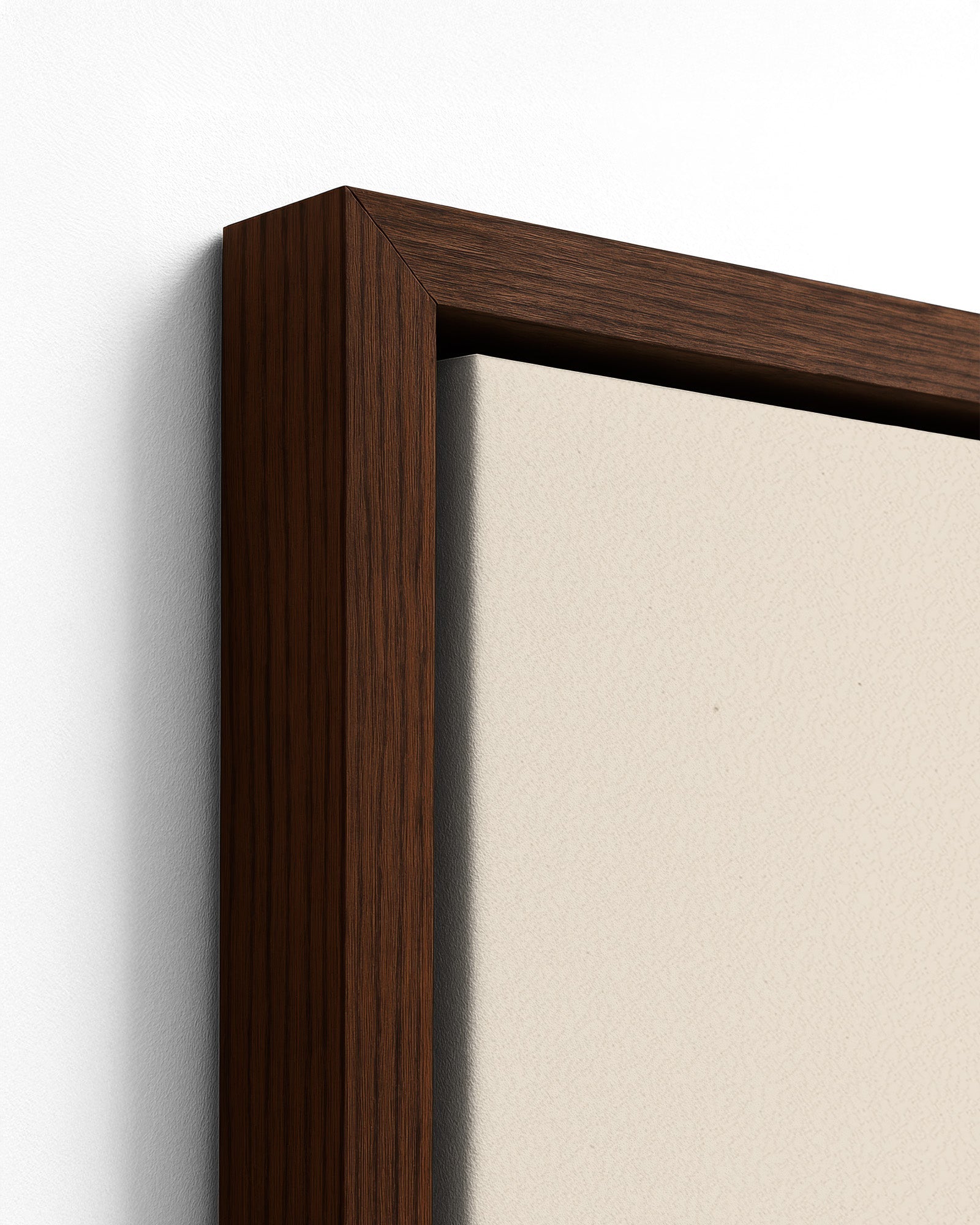 Market Bound - Dark Wood Framed Canvas Detail