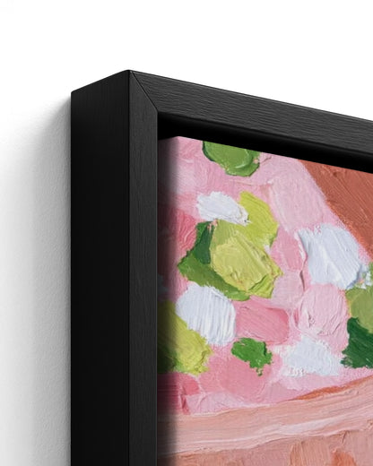 Market Table - Black Framed Canvas Detail