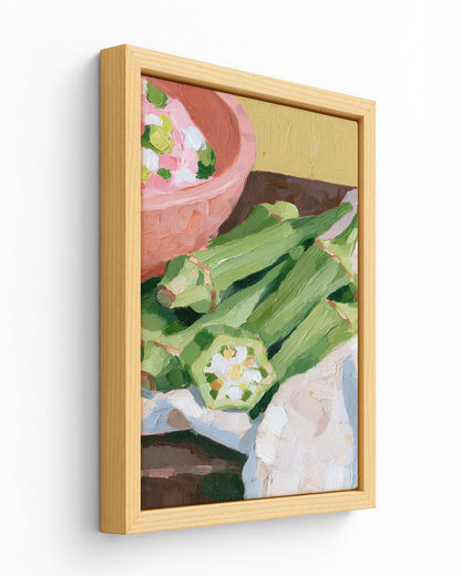 Market Table - Wood Framed Canvas