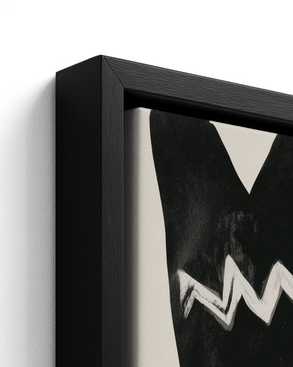 Mmanwu - Black Framed Canvas Detail