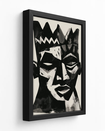 Mmanwu - Dark Wood Framed Canvas