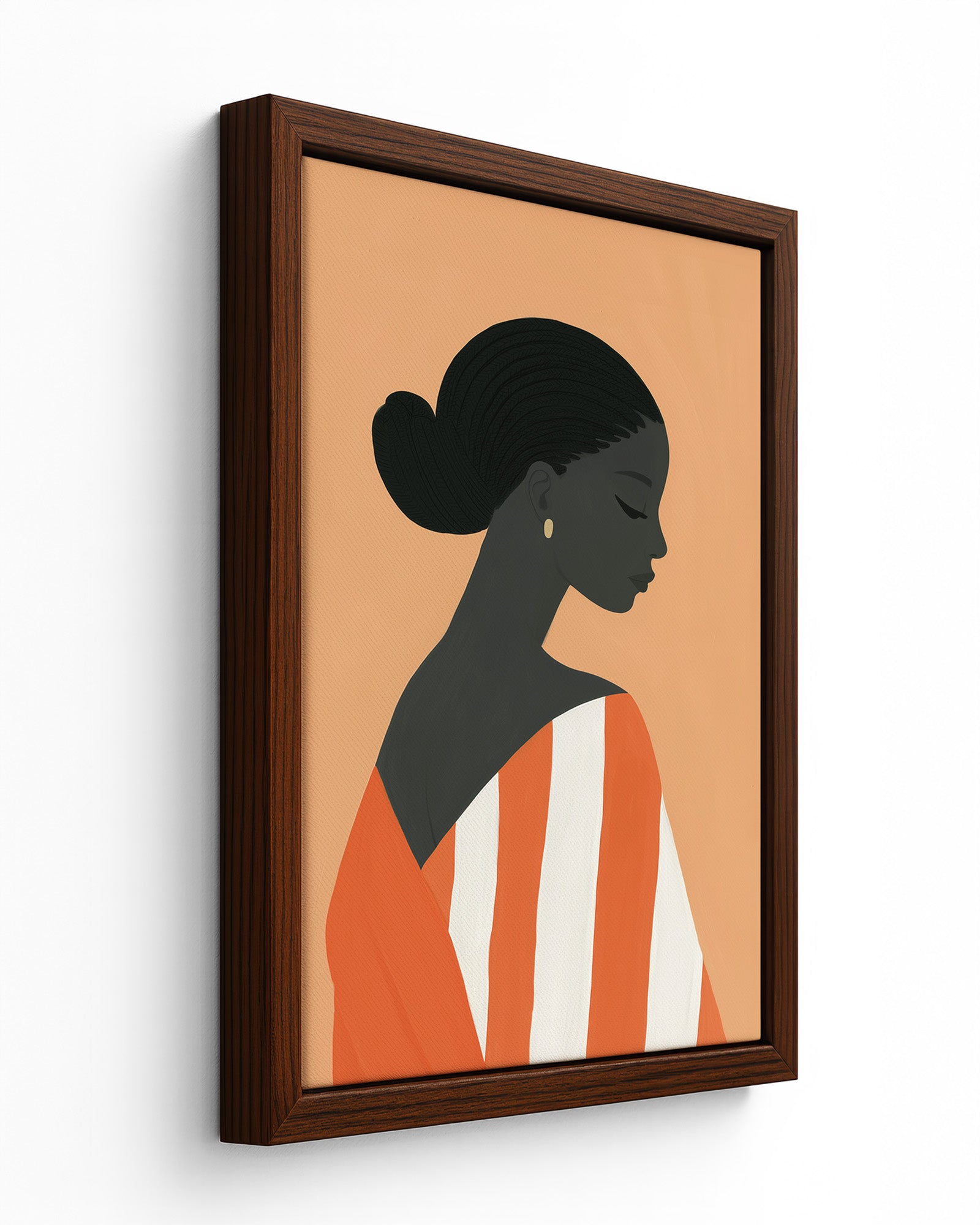 Ochre - Black Framed Canvas