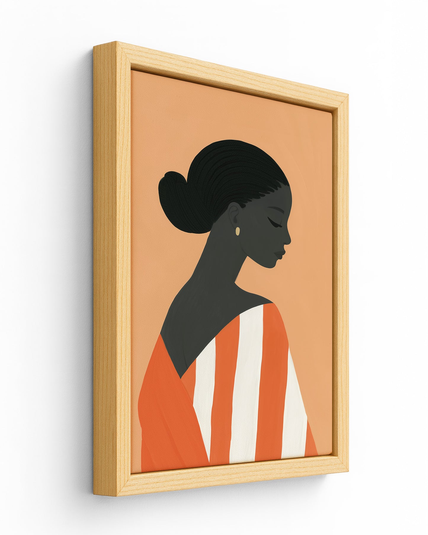 Ochre - Wood Framed Canvas