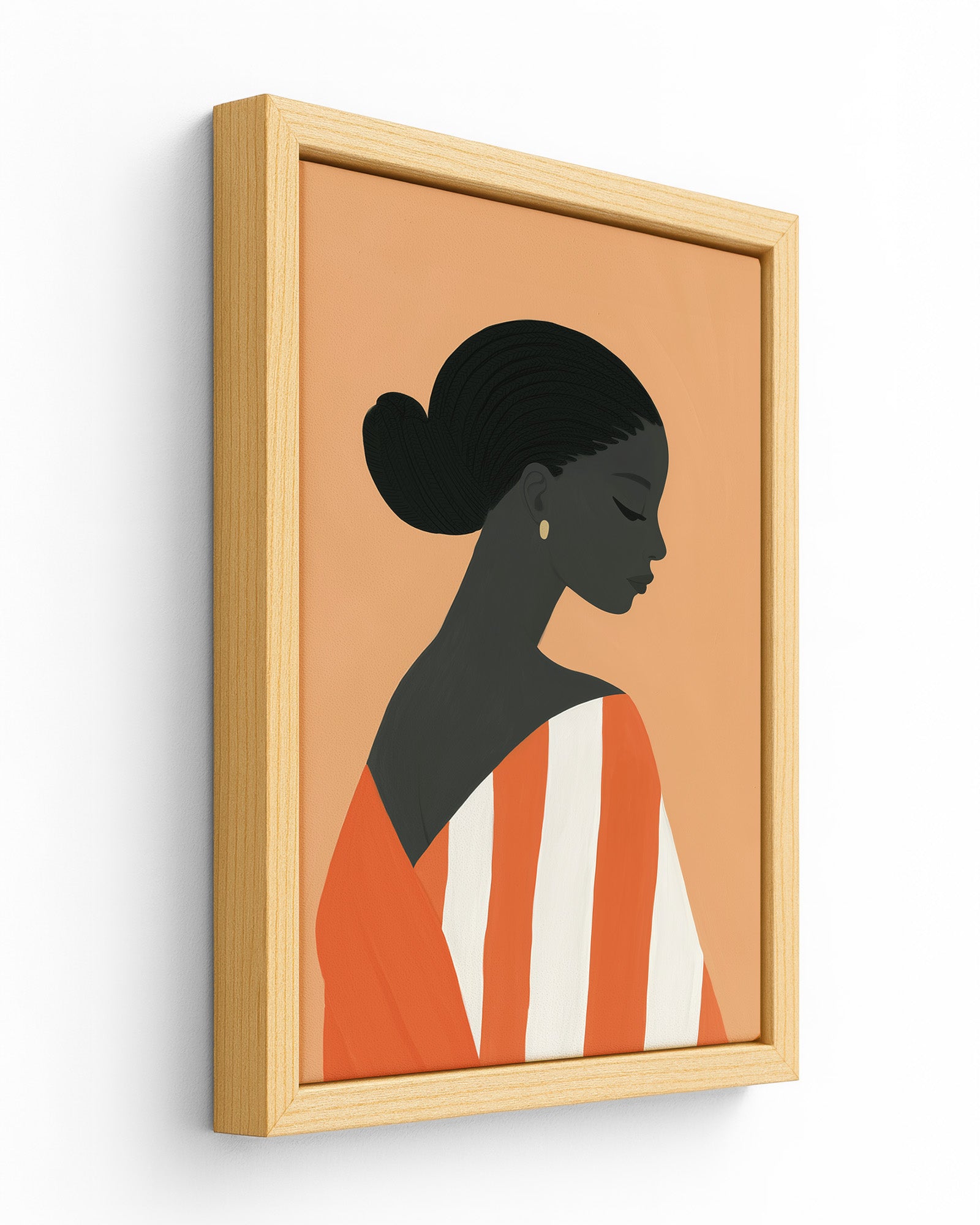 Ochre - Wood Framed Canvas