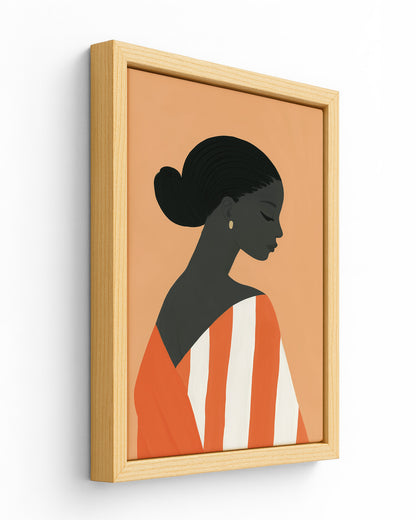 Ochre - Wood Framed Canvas