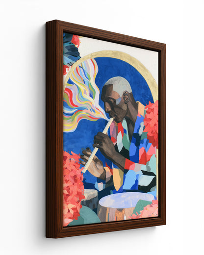 Oja - Black Framed Canvas