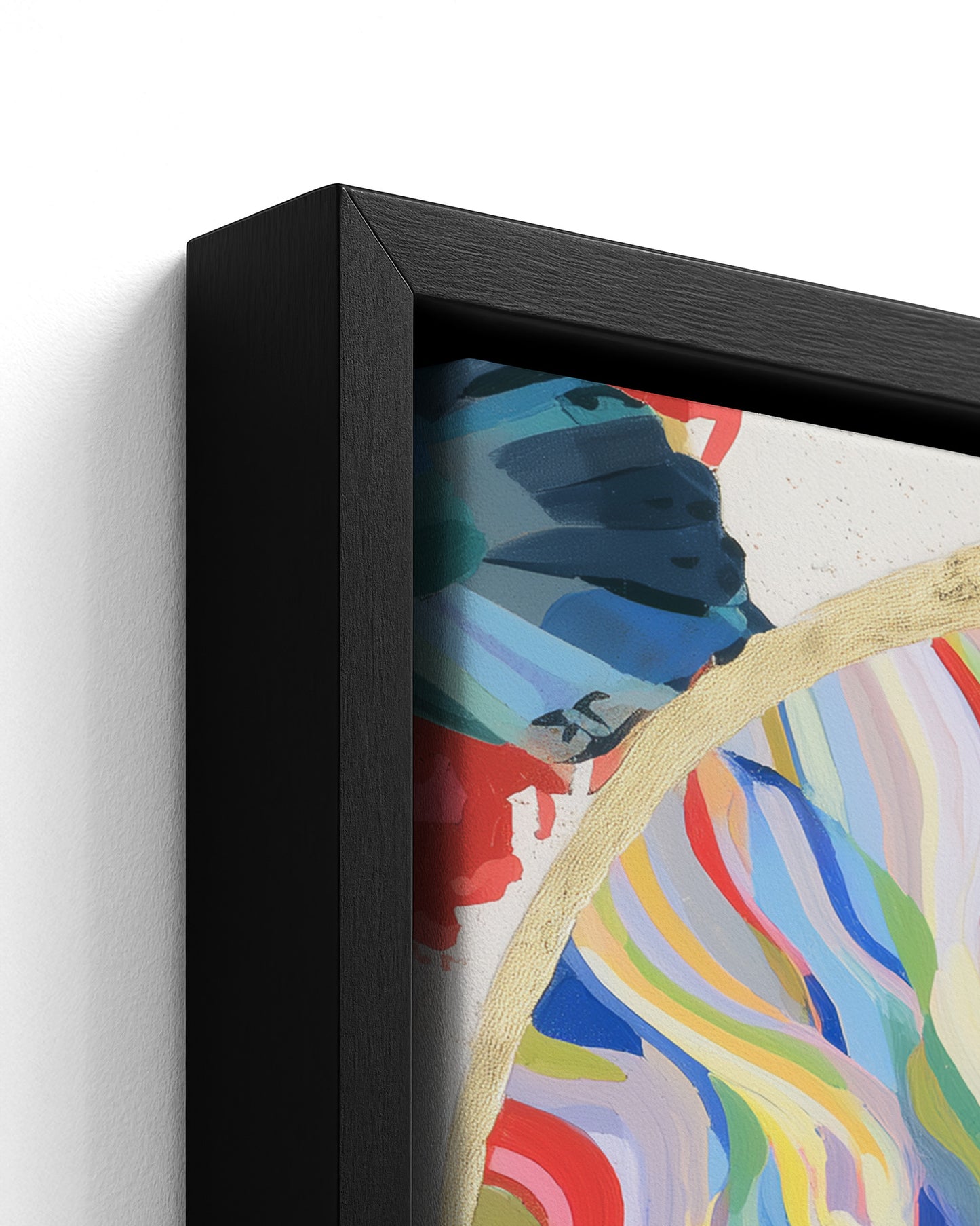 Oja - Black Framed Canvas Detail