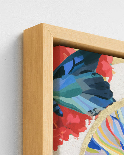 Oja - Wood Framed Canvas Detail