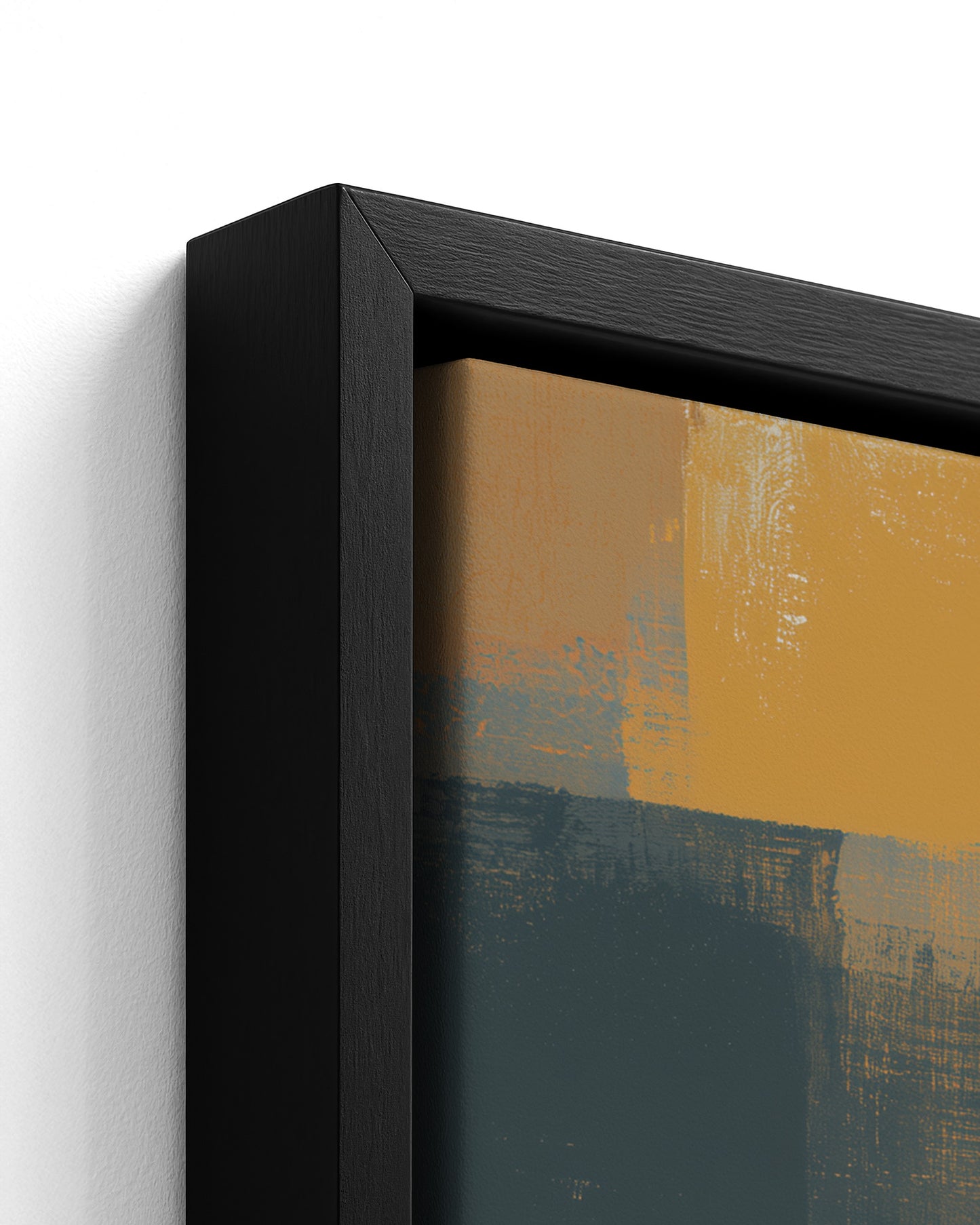 On the Niger - Black Framed Canvas Detail