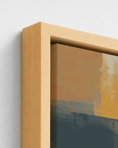 On the Niger - Wood Framed Canvas Detail