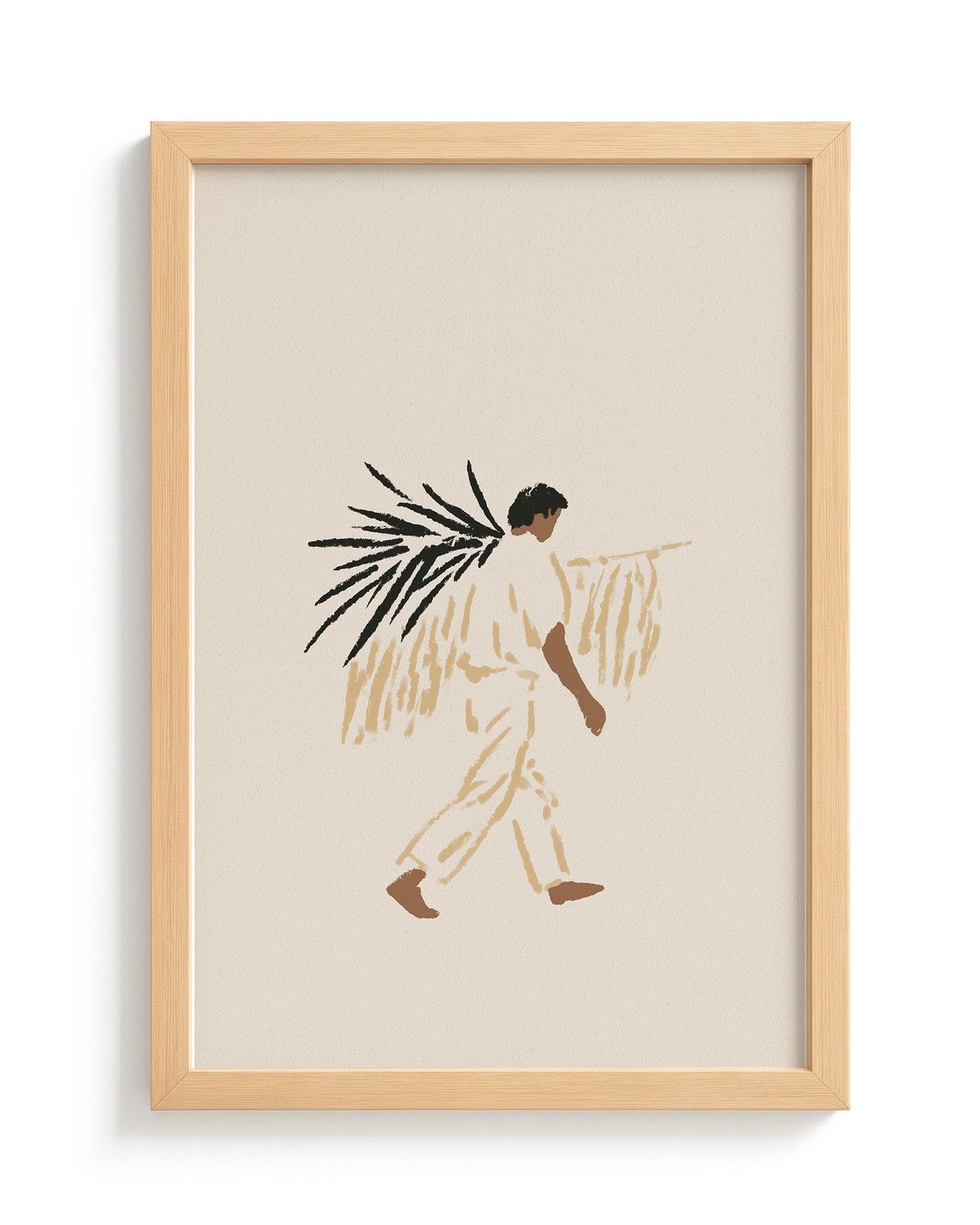 Palm Harvest - Wood Frame