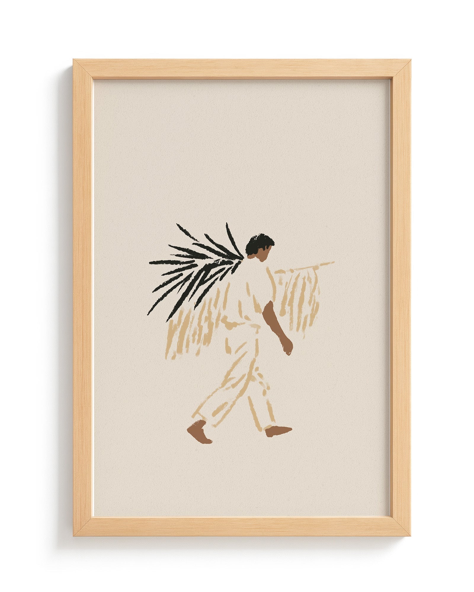 Palm Harvest - Wood Frame