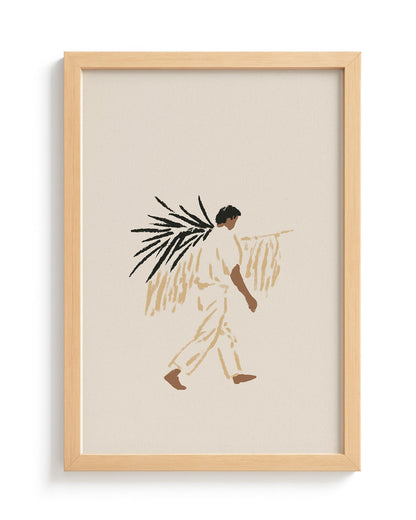 Palm Harvest - Wood Frame