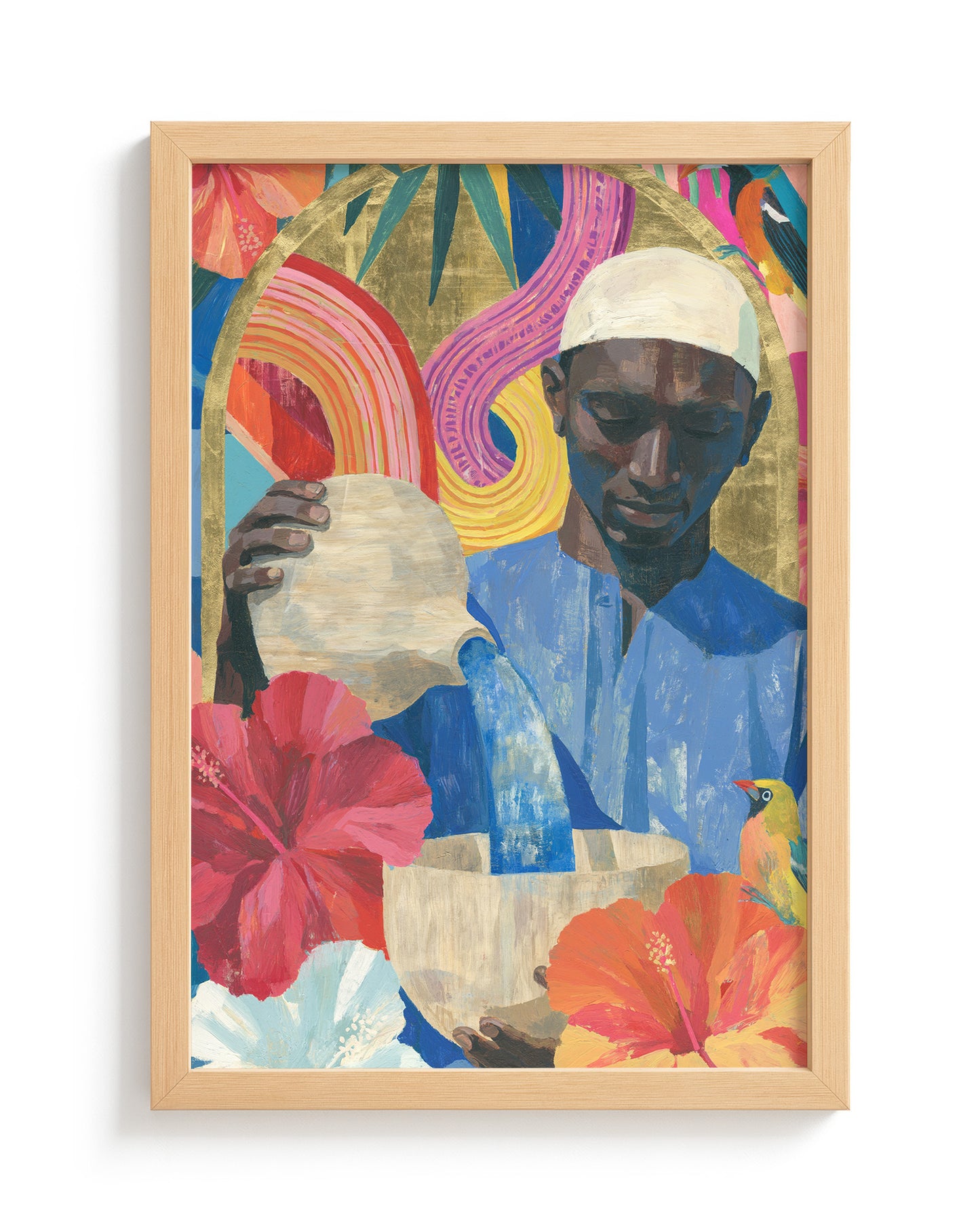 Palm Wine - Wood Frame