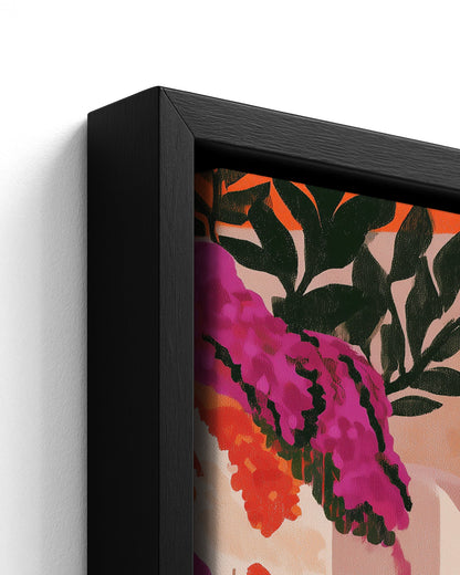 Pelourinho Steps - Black Framed Canvas Detail