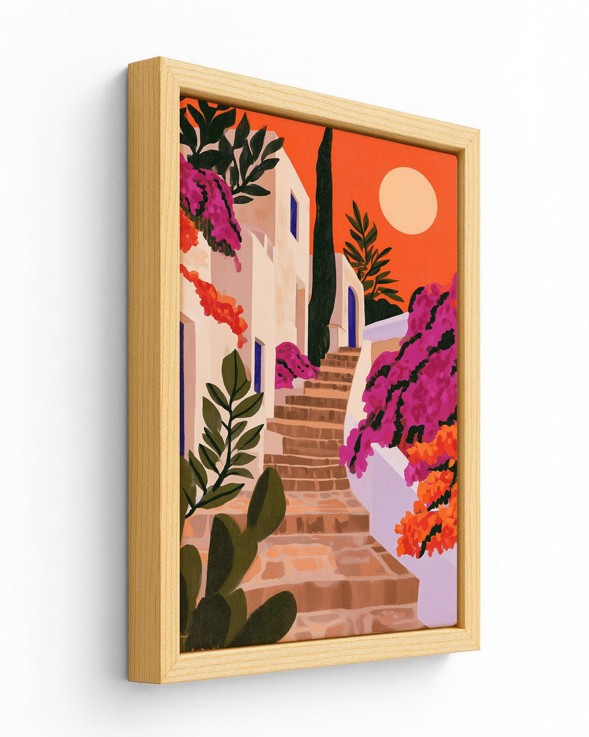 Pelourinho Steps - Wood Framed Canvas