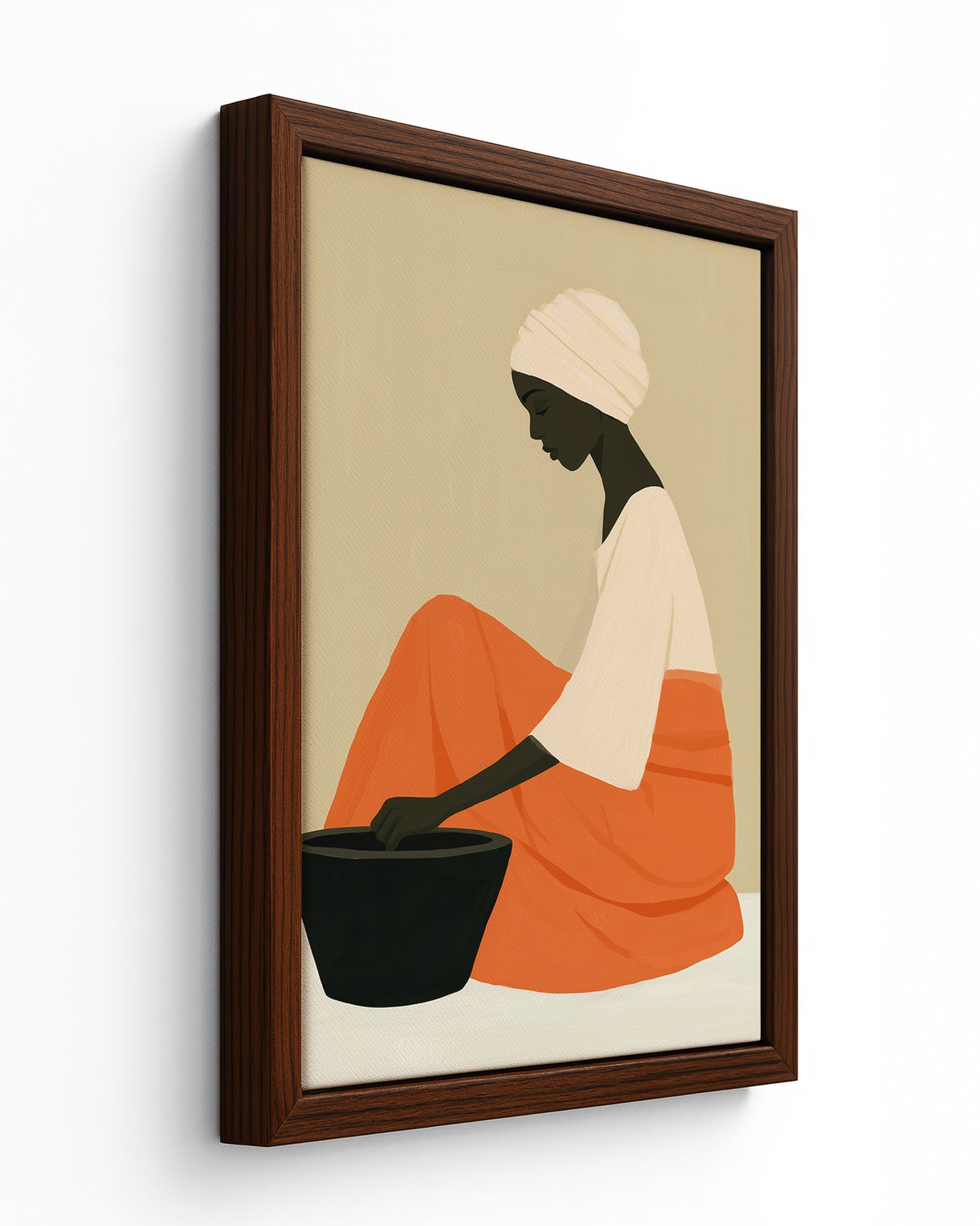 Quietude - Black Framed Canvas