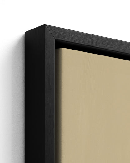 Quietude - Black Framed Canvas Detail