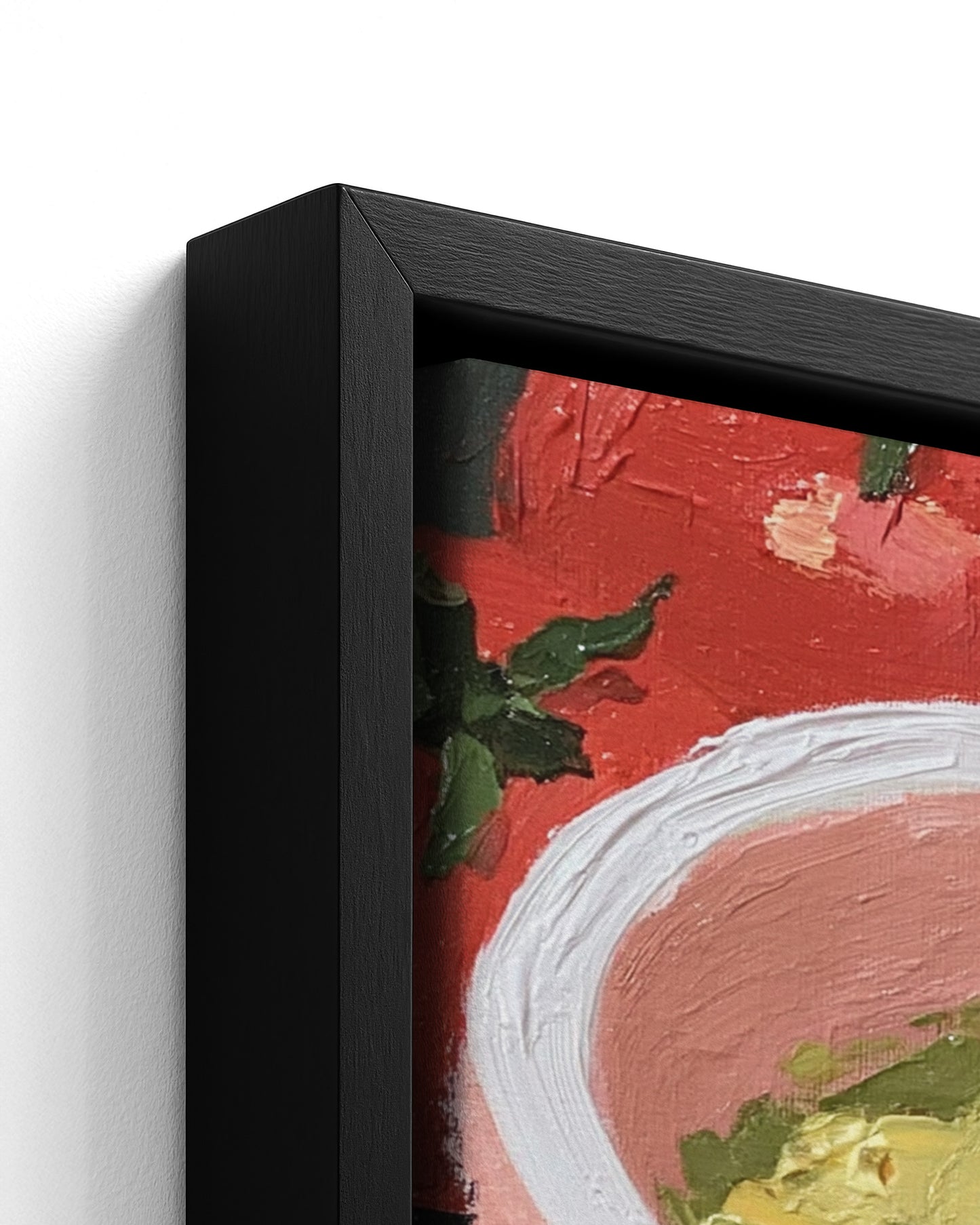 Red Harvest - Black Framed Canvas Detail