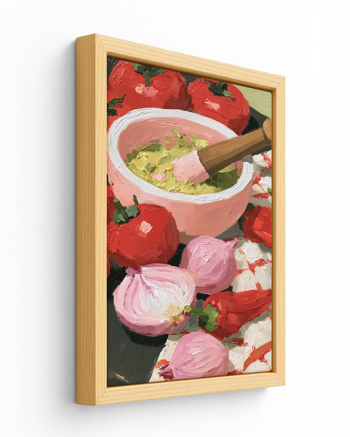 Red Harvest - Wood Framed Canvas
