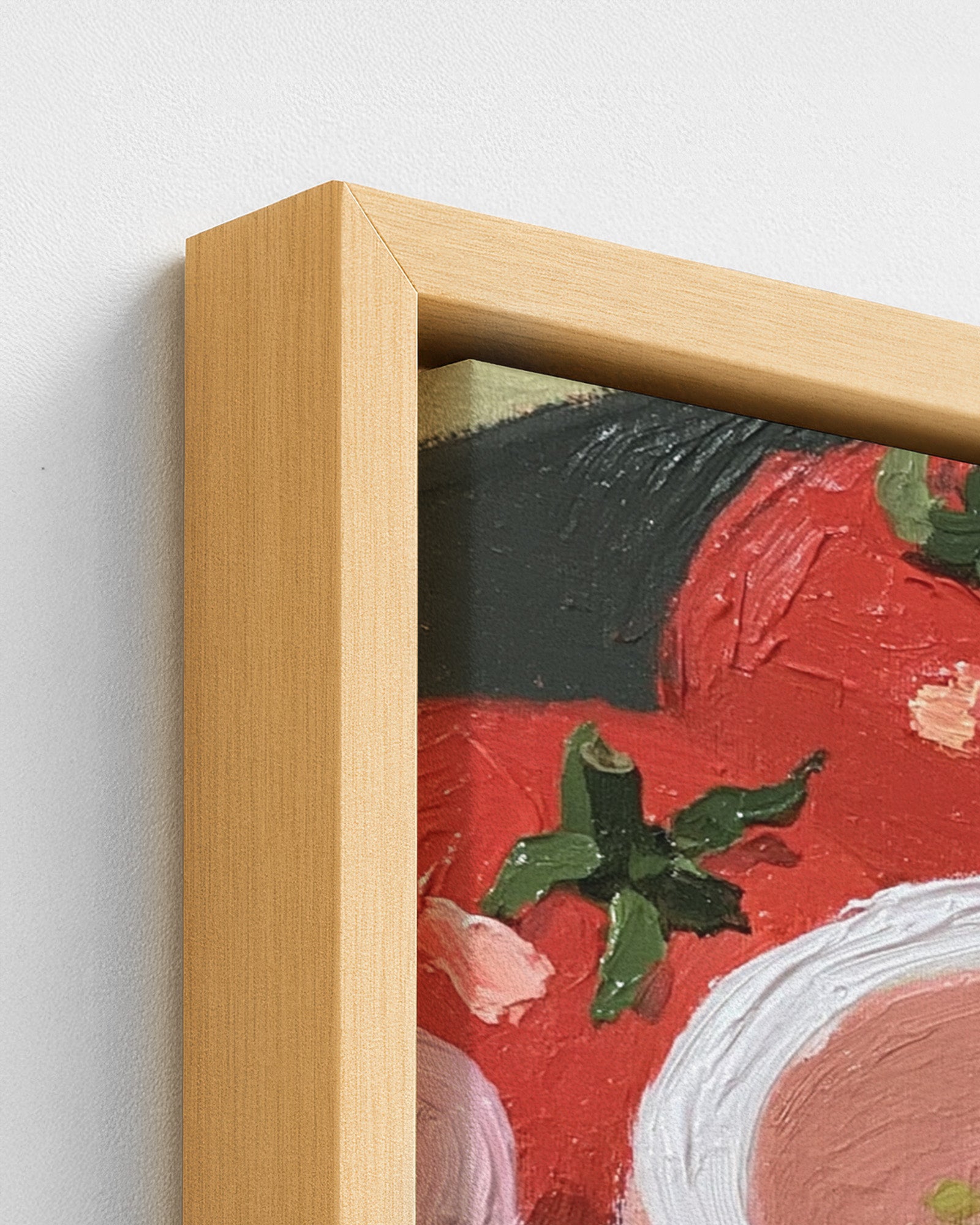 Red Harvest - Wood Framed Canvas Detail