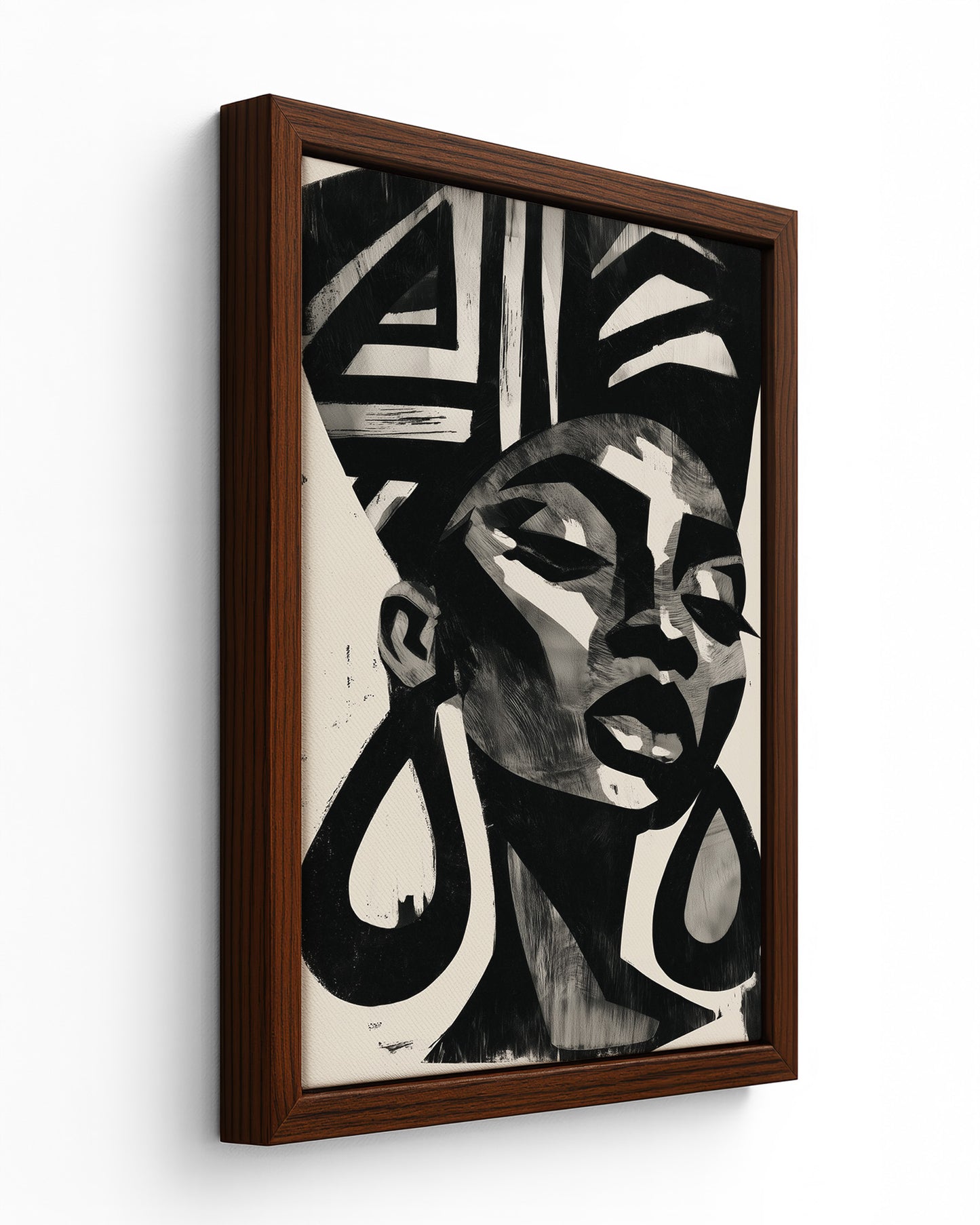 Relief - Black Framed Canvas