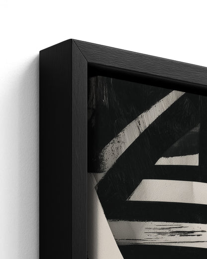 Relief - Black Framed Canvas Detail