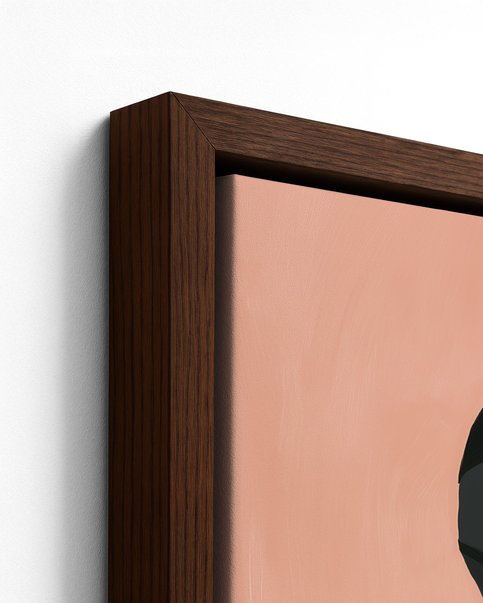 Repose - Dark Wood Framed Canvas Detail