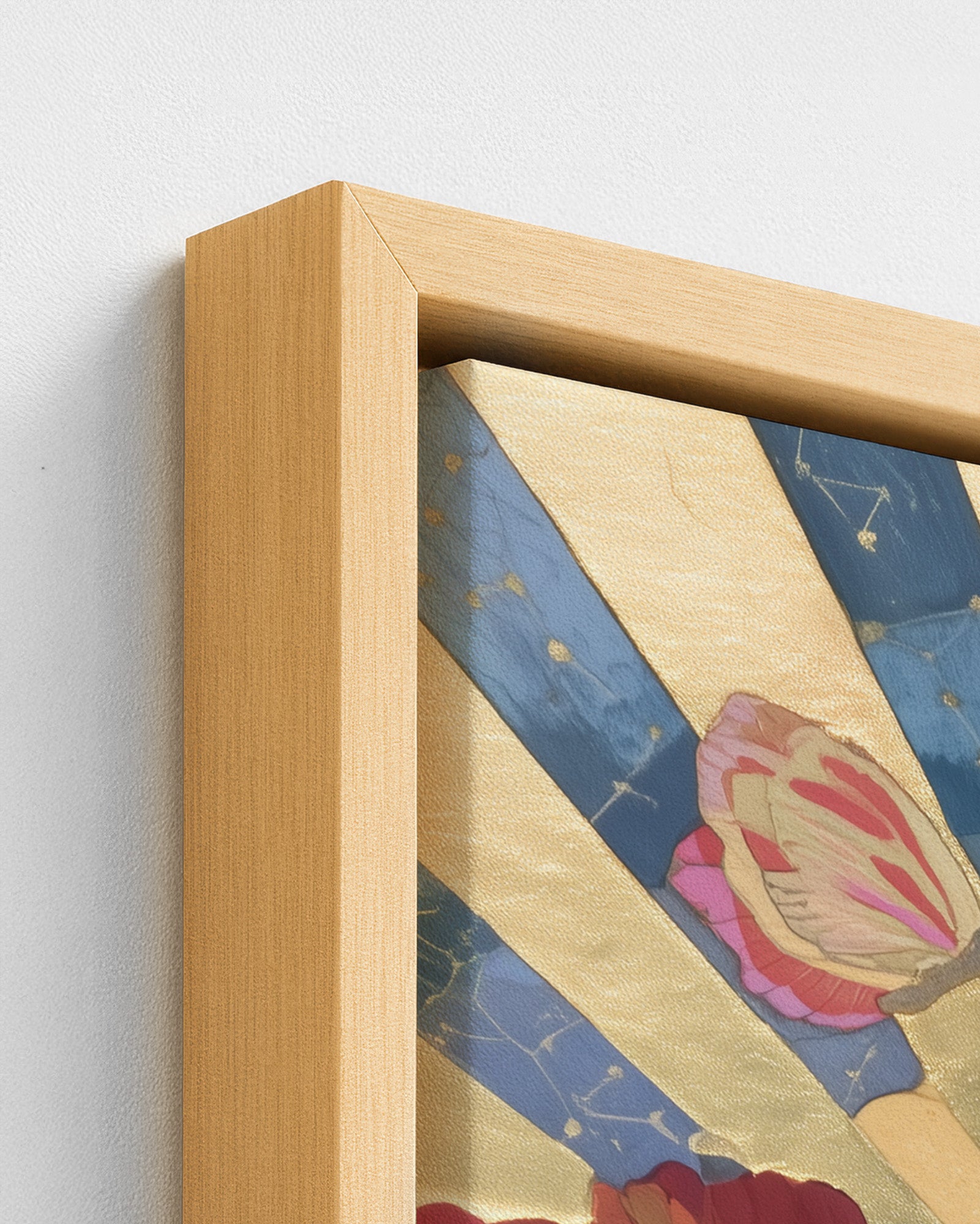 Reverie - Wood Framed Canvas Detail