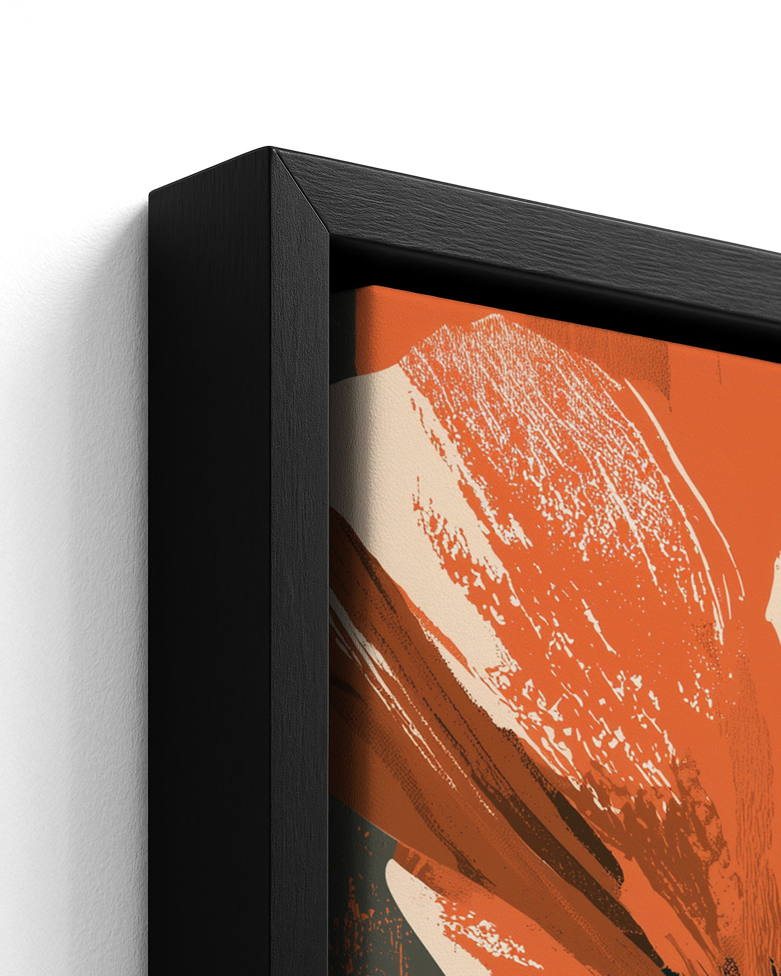 Roselle - Black Framed Canvas Detail