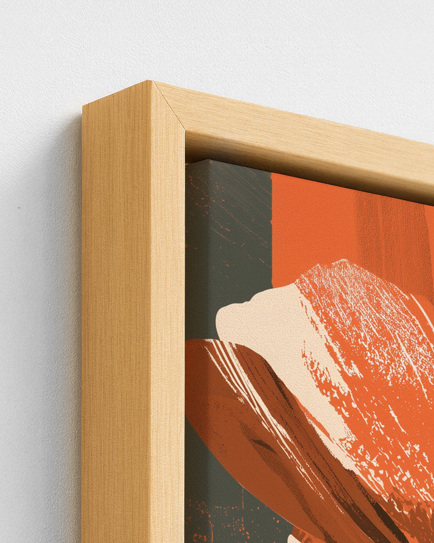 Roselle - Wood Framed Canvas Detail