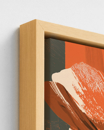 Roselle - Wood Framed Canvas Detail