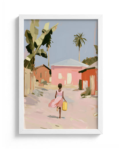 Run Ahead - White Frame Main