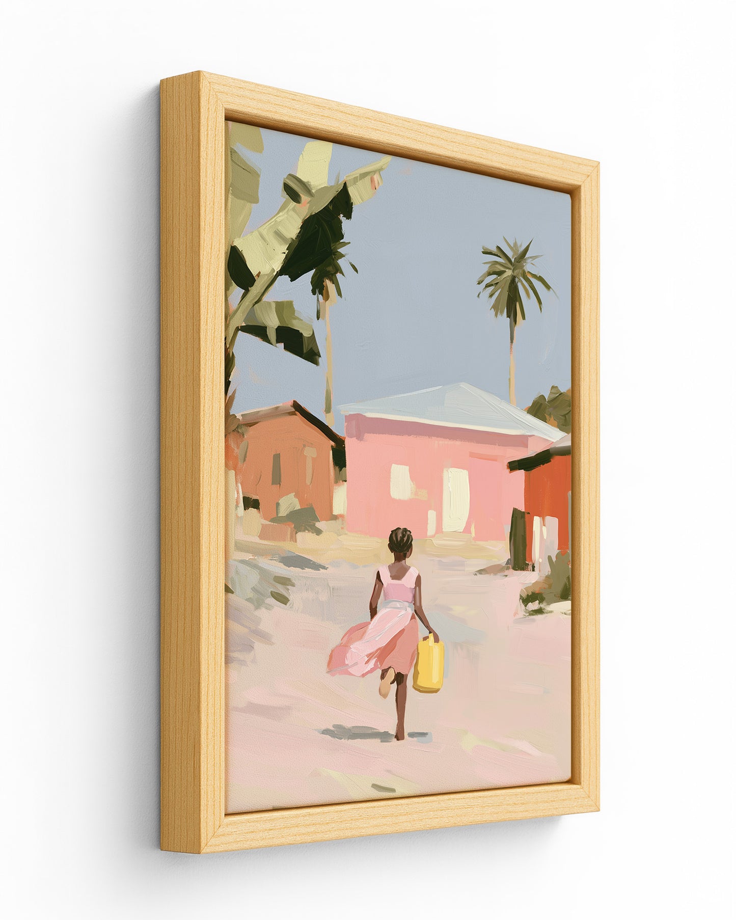 Run Ahead - Wood Framed Canvas