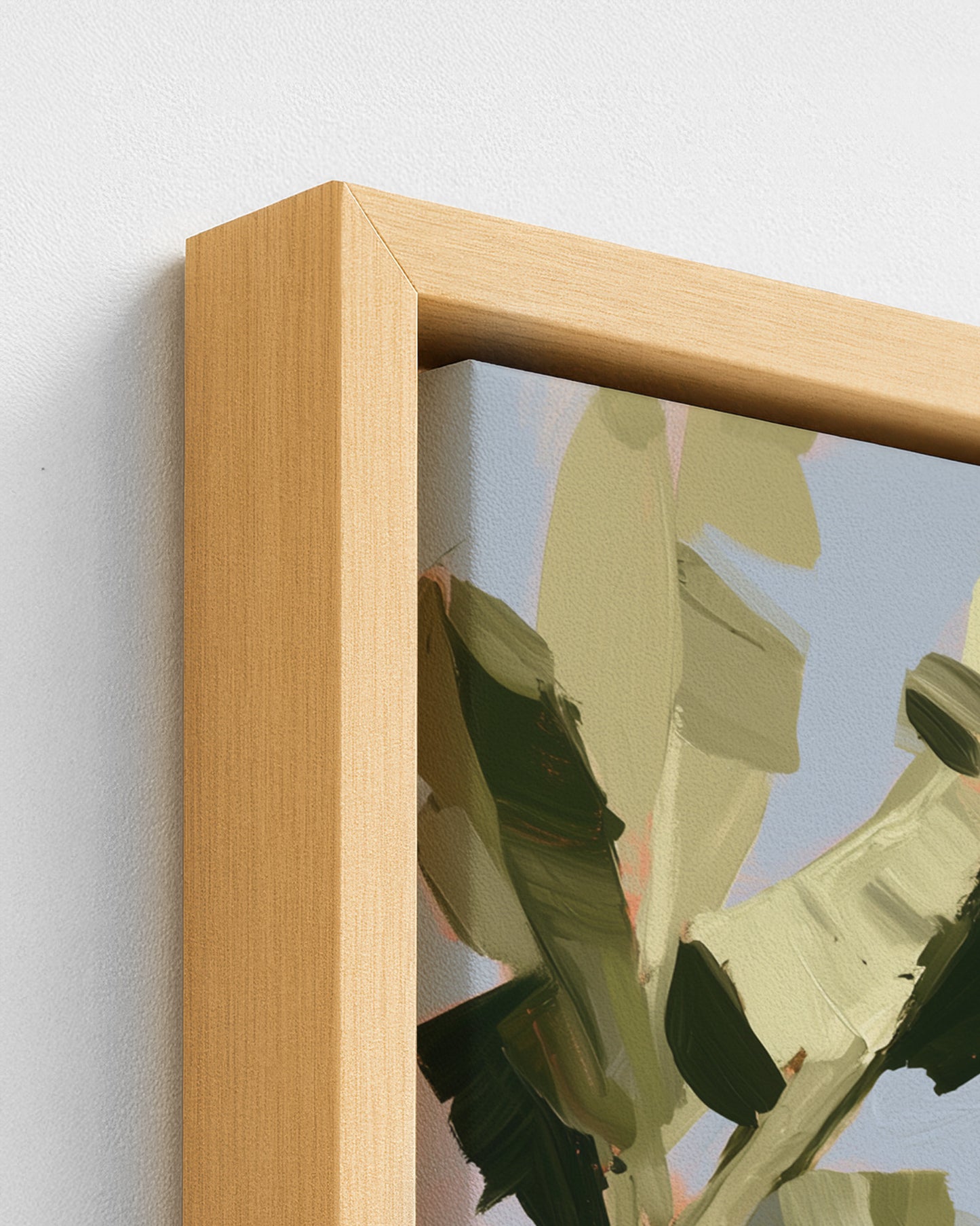 Run Ahead - Wood Framed Canvas Detail
