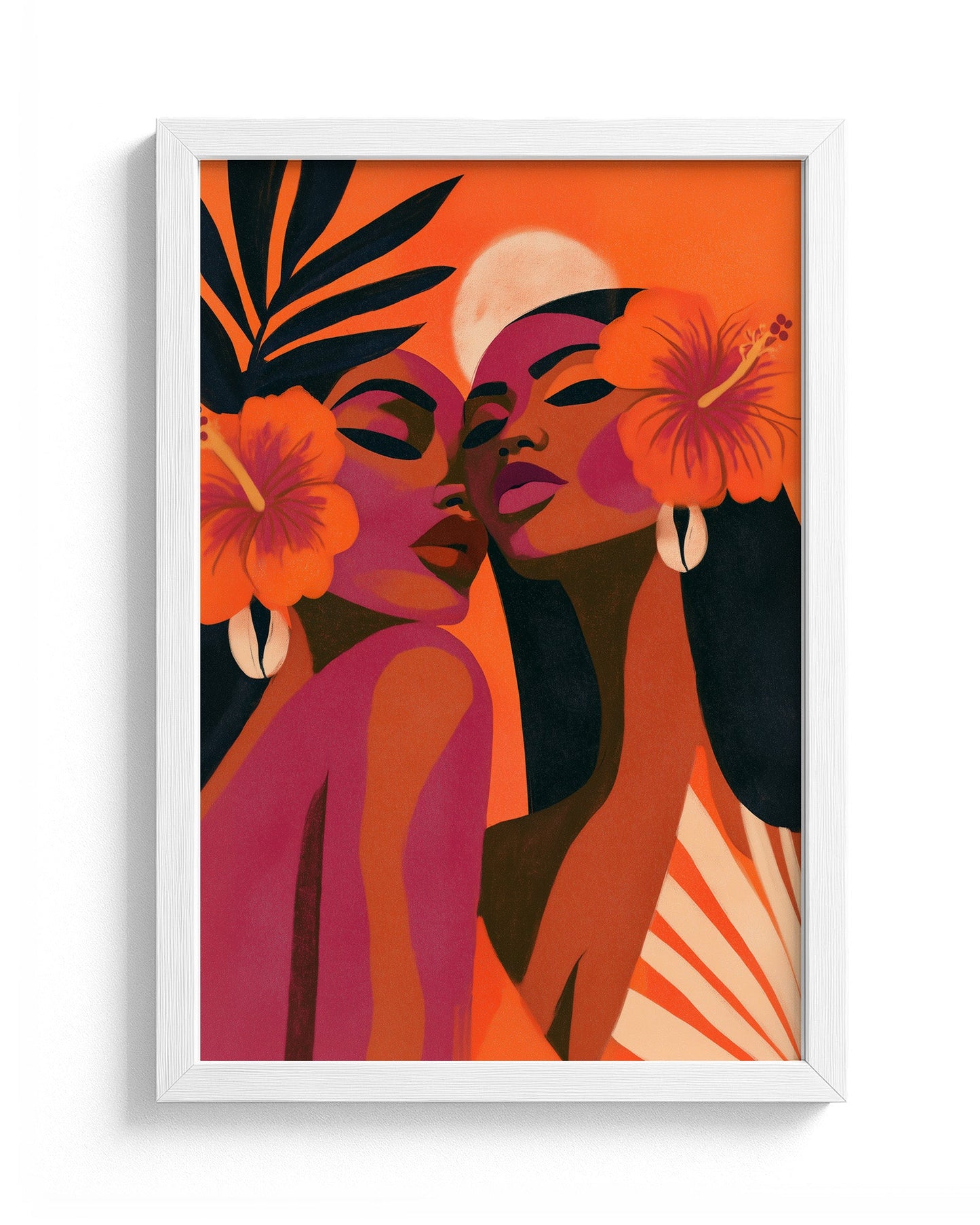 Sisters in Bloom - White Frame Main