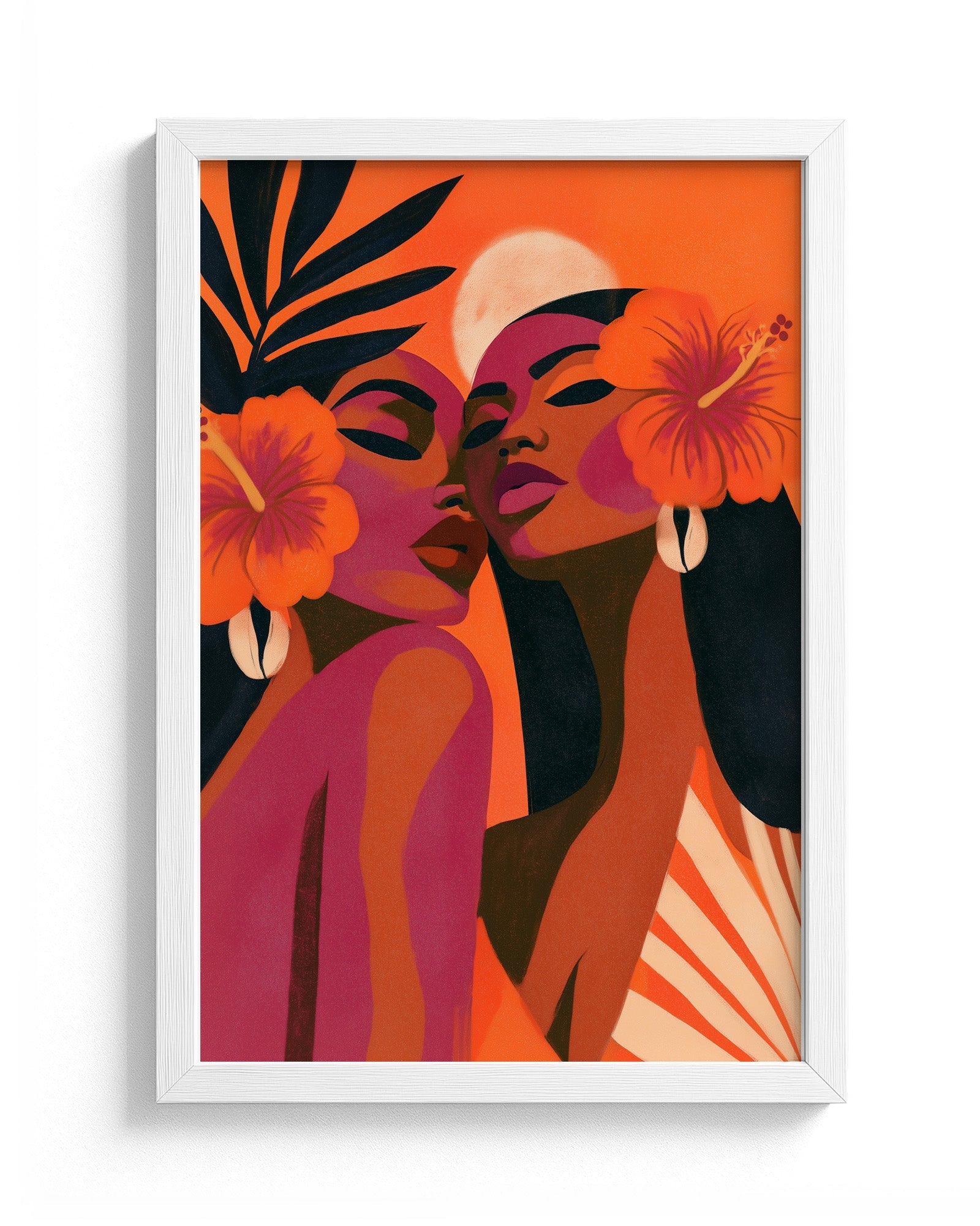 Sisters in Bloom - White Frame Main