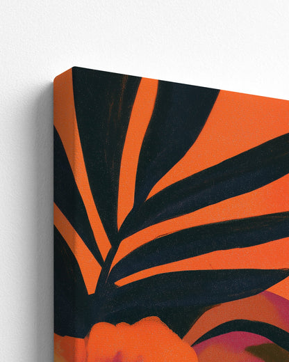 Sisters in Bloom - Thick Canvas Detail