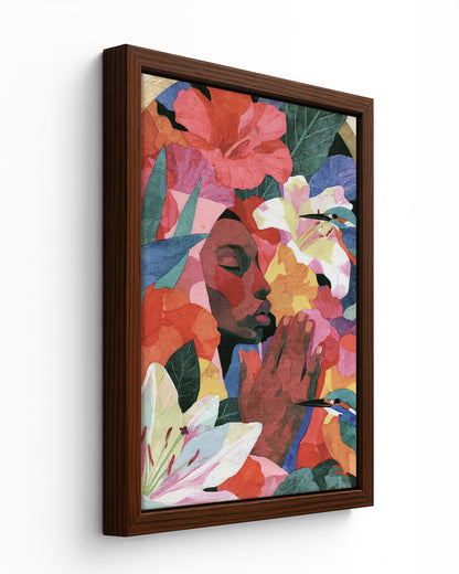 Songbird - Black Framed Canvas