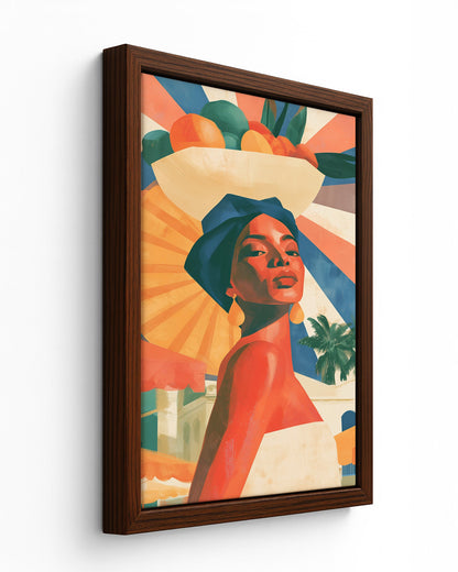 The Baiana - Black Framed Canvas