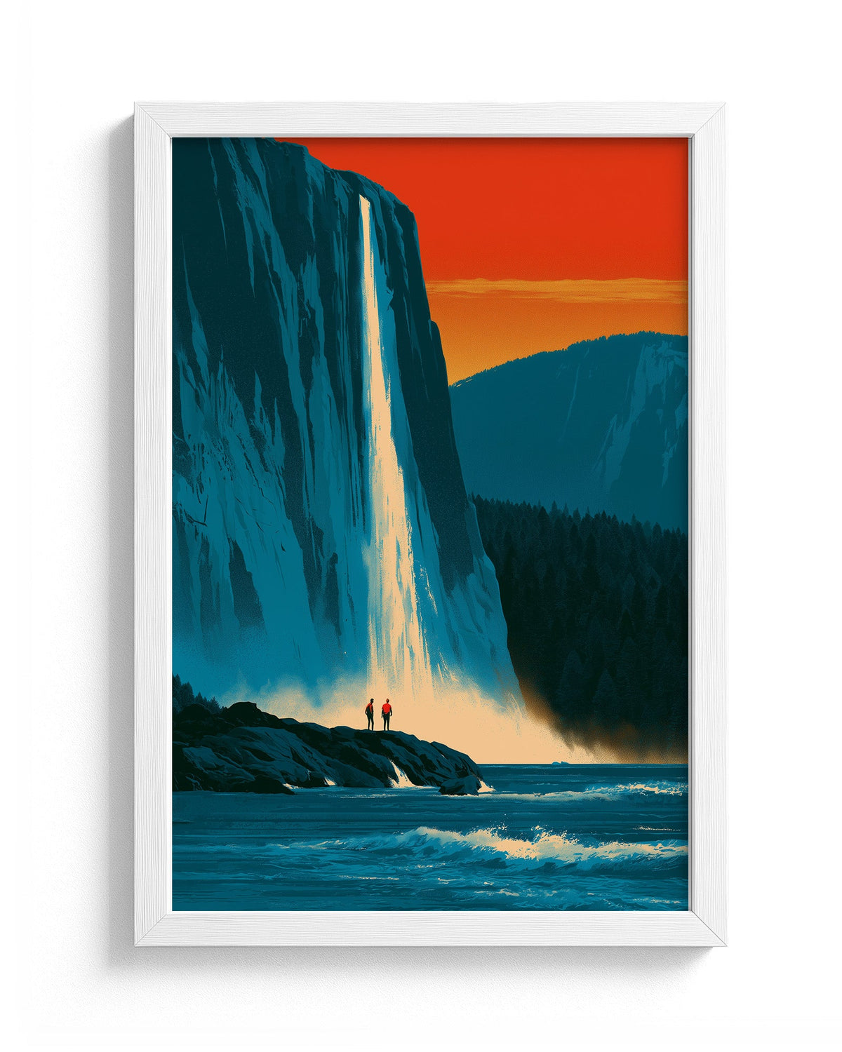 The Cascade - White Frame Main