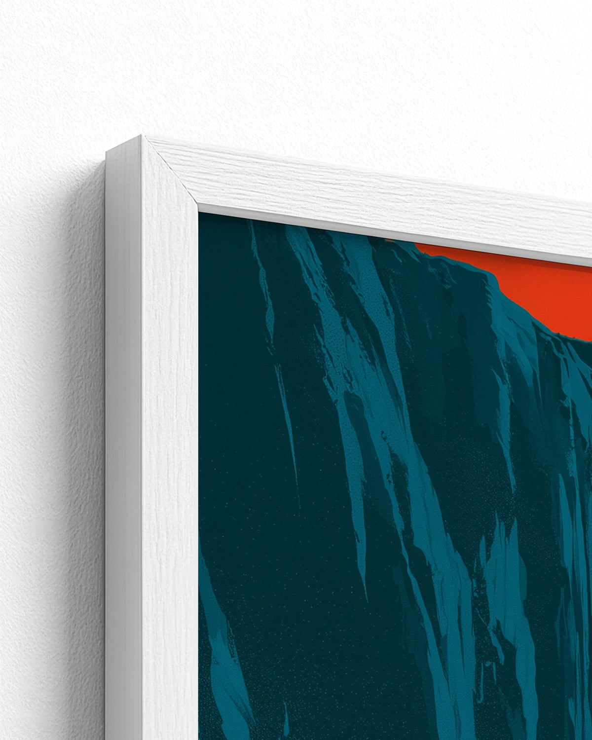 The Cascade - White Frame