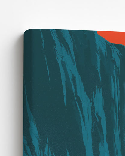 The Cascade - Slim Canvas Detail