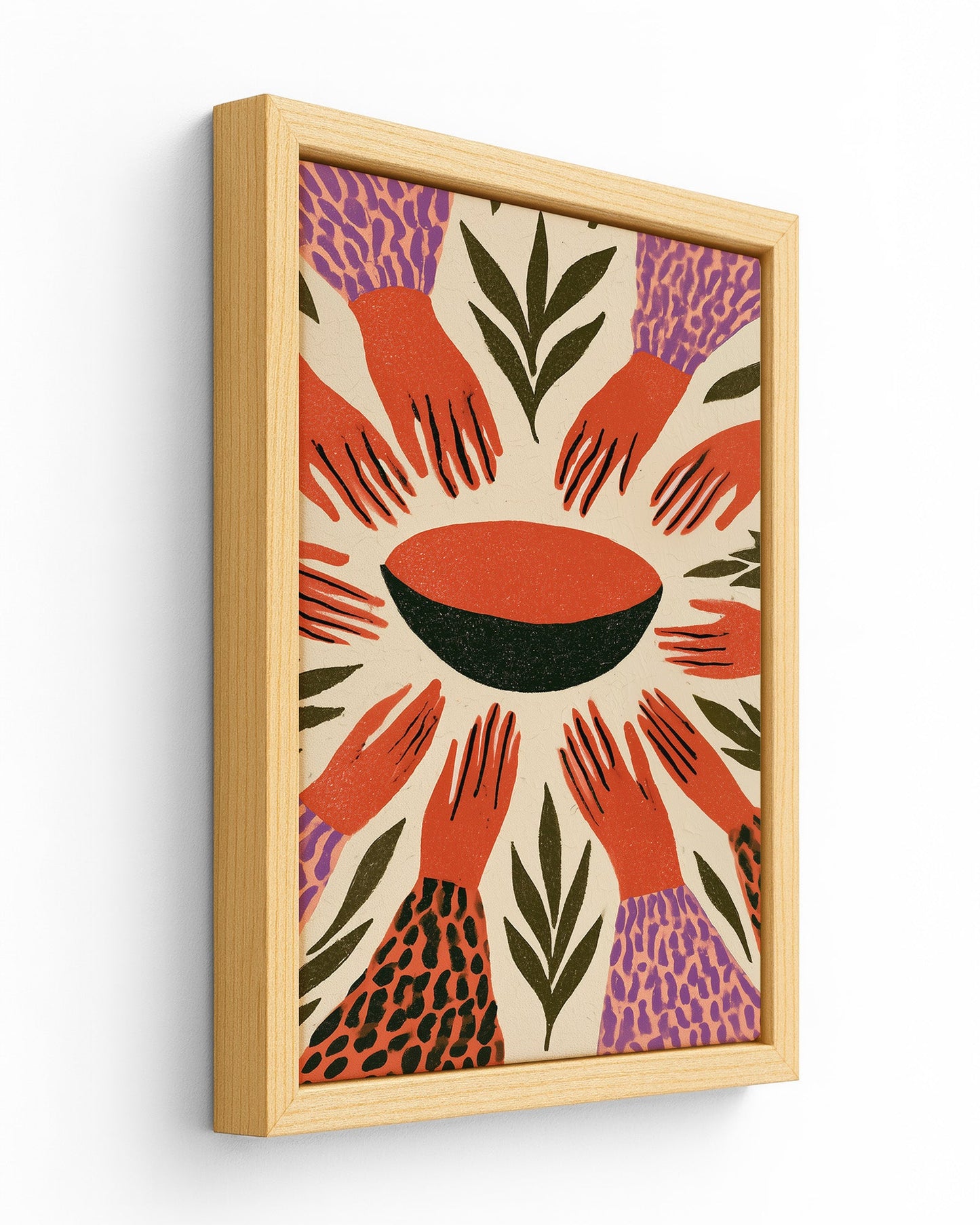The Circle - Wood Framed Canvas