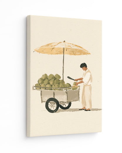 The Coconut Seller - Slim Canvas