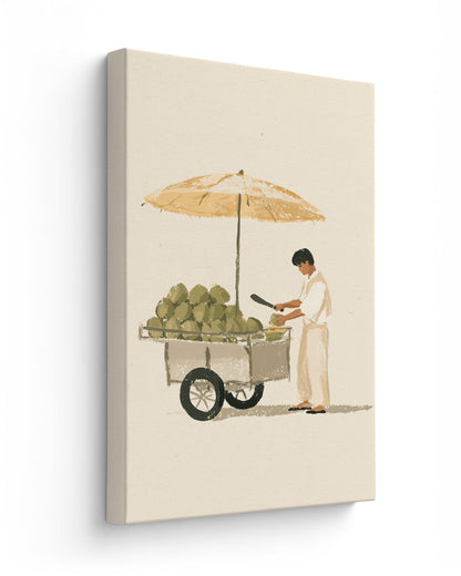 The Coconut Seller - Thick Canvas